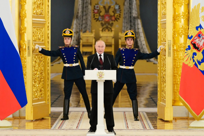 Rus Lider Putin'in Ukrayna kararı sadece iki ülkede değil dünya genelinde yeni bir dönem başlattı. Foto: Grigory Sysoev